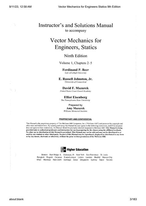 Solution Of Vector Mechanics 9th Edition Chapter