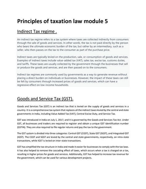Solution Principles Of Taxation Law