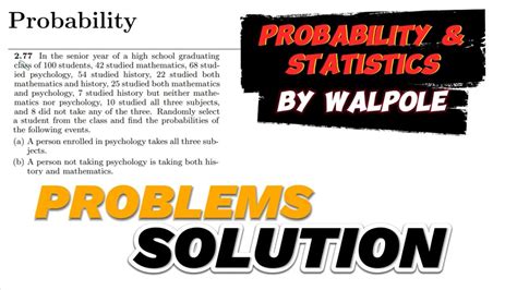 Solution Probability And Statistics Walpole 9th Edition