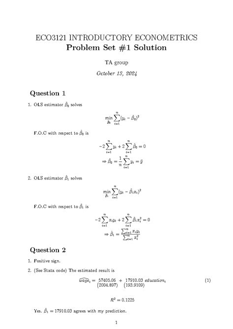 Solution Problem Introductory Econometrics A Modern Approach 5th Edition Jeffrey M Wooldridge