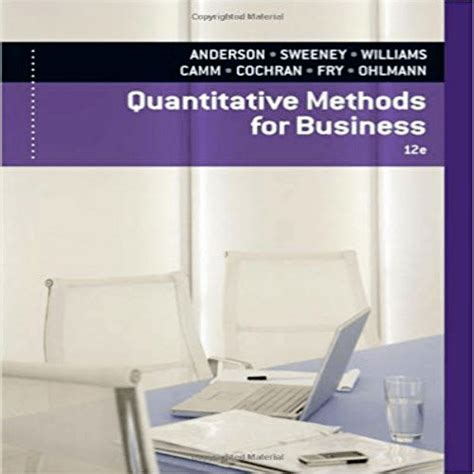 Solution Quantitative Methods For Business 11th