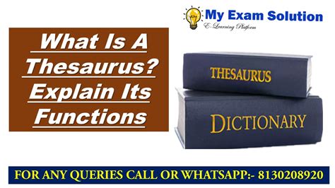 Solution Thesaurus
