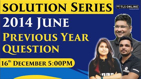 Solution To 2014 May June Physics Theory