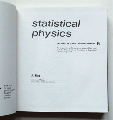 Solution To Statistical Physics Berkeley