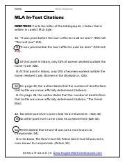 Solution Wlac Citation Systems Worksheet Studypool Apa Citation Worksheet With Answers - Apa Citation Worksheet With Answers