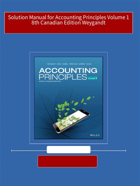 Read Solution Manual Accounting Principle Edition 1 