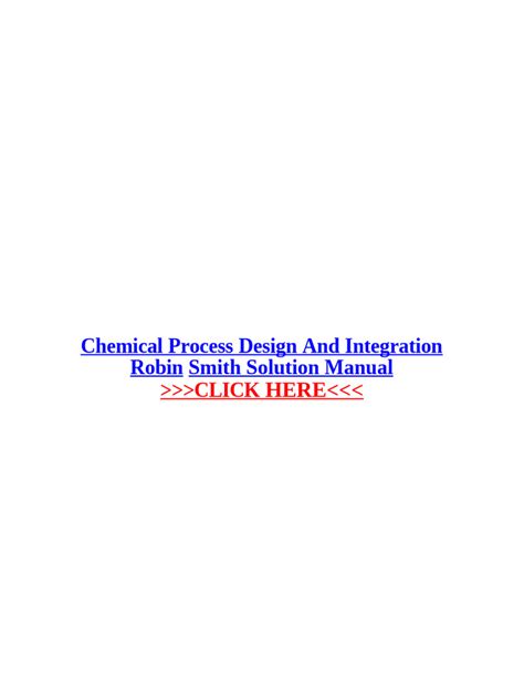 Read Solution Manual Chemical Process Design Integration By 