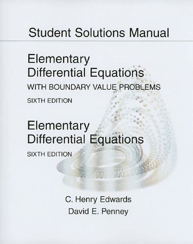 Read Online Solution Manual Elementary Differential Equations Edwards 