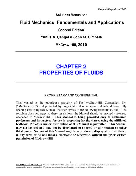 Read Solution Manual Fluid Mechanics 2Nd Edition Cengel 