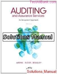 Read Solution Manual For Auditing And Assurance Services 14Th Edition By Arens 