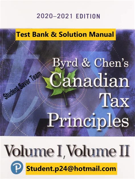Read Solution Manual For Canadian Tax Principles 