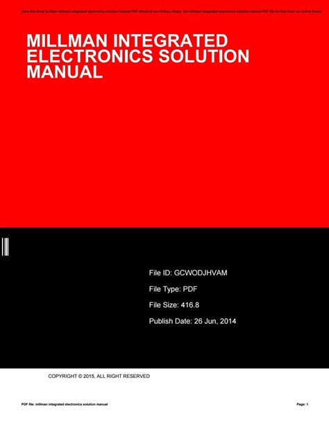 Full Download Solution Manual For Millman And Halkias 