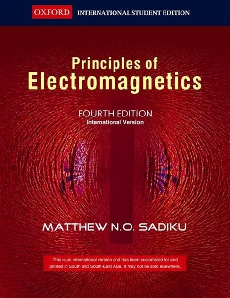 Full Download Solution Manual For Principles Of Electromagnetics 4Th Edition By Matthew No Sadiku 