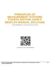 Full Download Solution Manual For Principles Of Measurement Systems By John P Bentley 