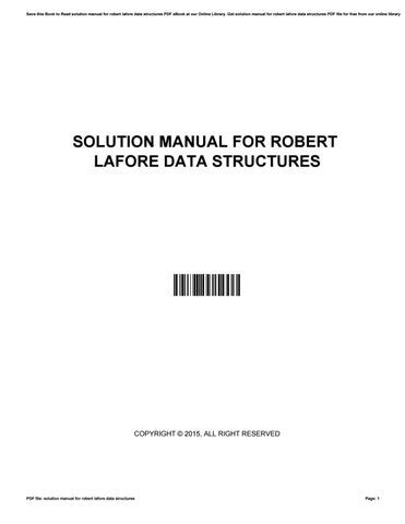 Read Solution Manual For Robert Lafore Data Structures 