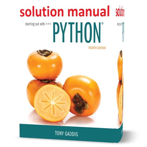 Download Solution Manual For Starting Out With Python 