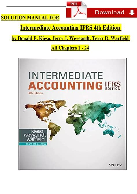 Read Solution Manual Kieso Intermediate Accounting Volume 1 Ifrs Edition 