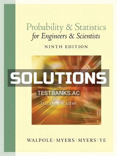 Download Solution Manual Probability Statistics Walpole 9Th Edition 