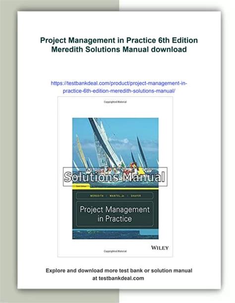 Read Online Solution Manual Project Management In Practice 