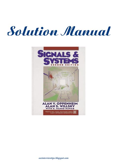 Read Online Solution Manual Signals Systems Oppenheim 2Nd Edition 