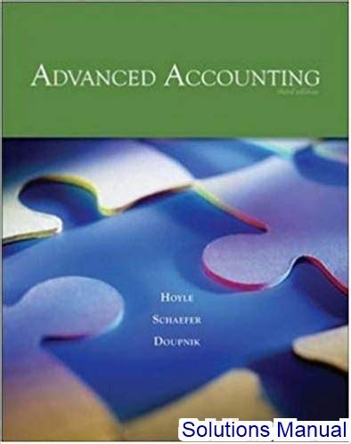 Download Solution Manual To Advanced Accounting 9Th Edition By Hoyle 