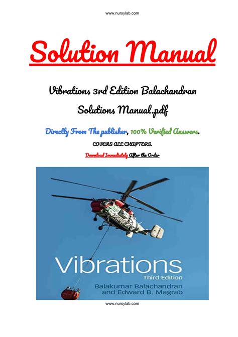 Download Solution Manual Vibrations Balachandran File Type Pdf 