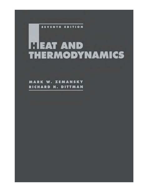 Read Online Solution Manual Zemansky Heat And Thermodynamics 
