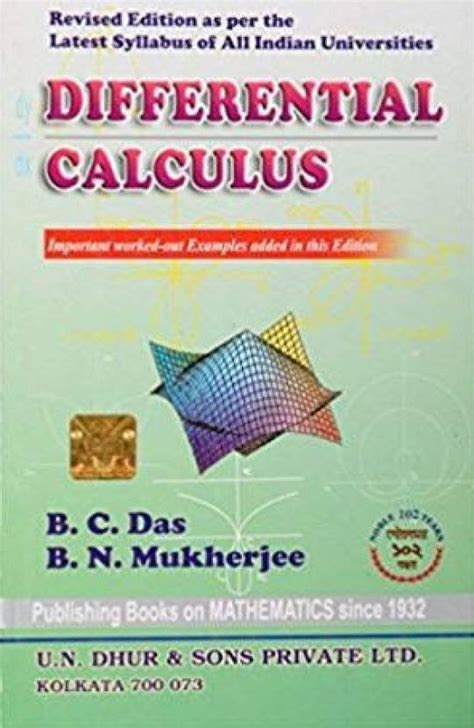 Read Solution Of Differential Calculas By Das And Mukherjee 