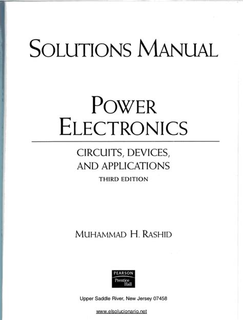 Download Solution Of Power Electronics By Mh Rashid 