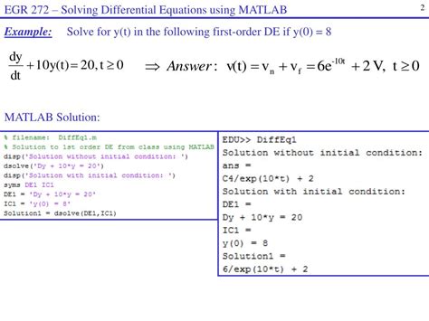 Full Download Solution Of Second Order Differential Equation Using Matlab 