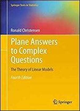 Read Solution Plane Answers To Complex Questions 