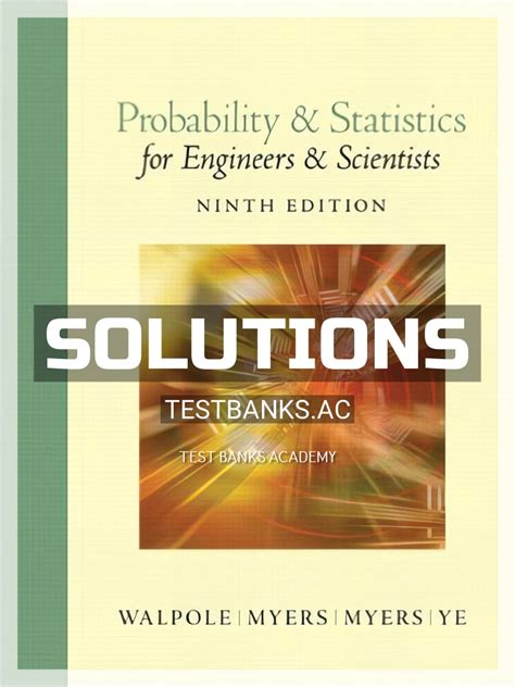 Full Download Solution Probability And Statistics Walpole 9Th Edition 