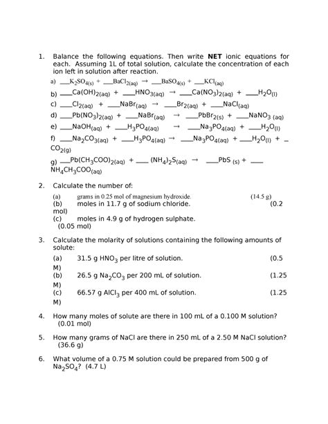 Read Online Solution Stoichiometry Practice Problems Answers 