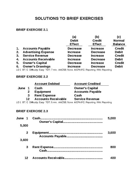 Full Download Solution To Brief Exercises Chapter 2 Kimmel 