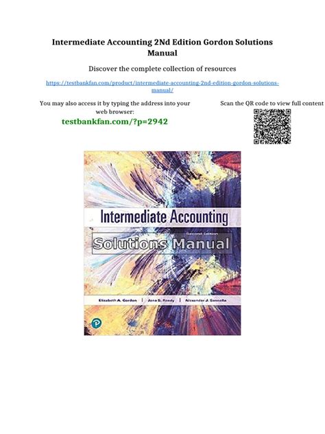 Solutionintermediate Accounting 2nd Edition