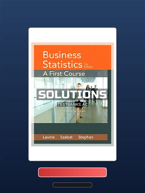 Solutions Complete Business Statistics 7th Edition