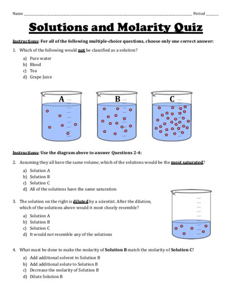 Solutions Coursenotes Solubility And Concentration Worksheet Answer Key - Solubility And Concentration Worksheet Answer Key