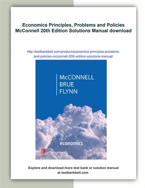 solutions for economics problems mcconnell