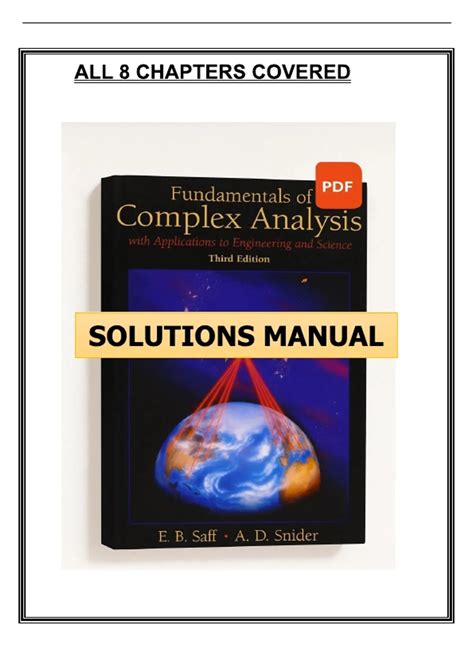 Solutions Manual Complex Analysis By Churchill