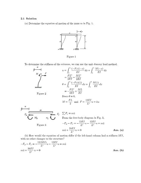 Solutions Manual Fundamental Structural Dynamics Craig