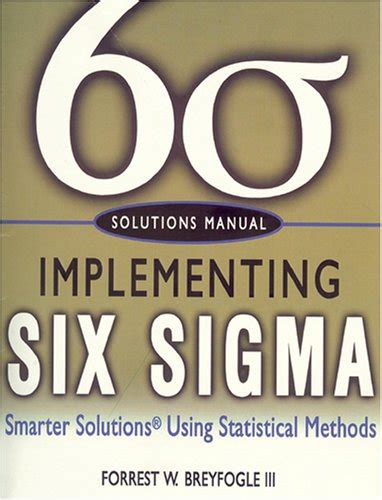 Solutions Manual Implementing Six Sigma