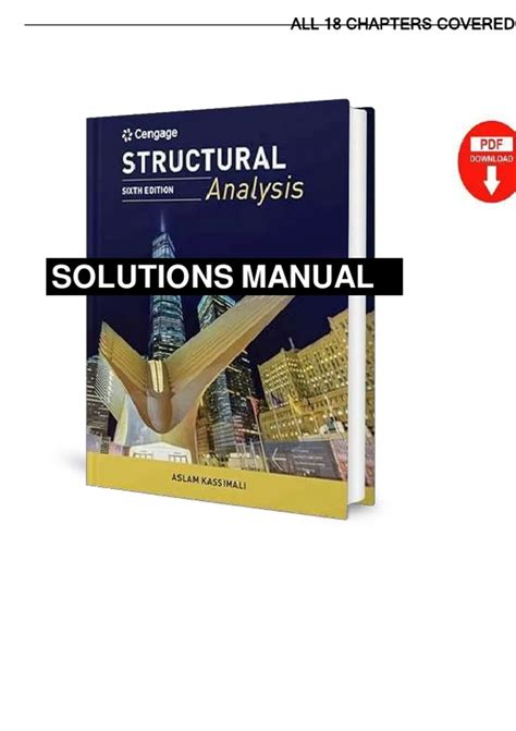 Solutions Manual Structural Analysis 6th Edition R C Hibbeler