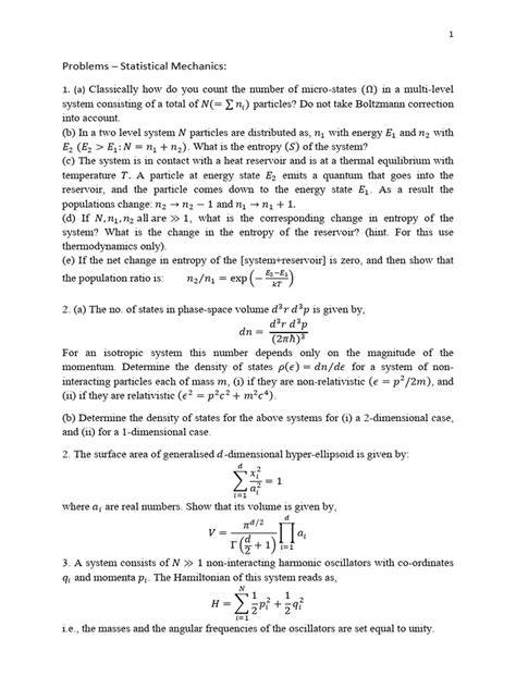 solutions of patria statistical mechanics