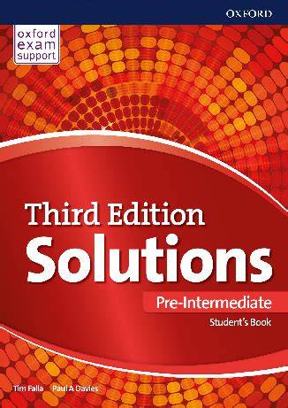 solutions pre intermediate student s book key