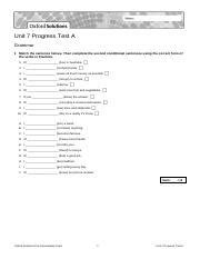 Full Download Solutions Advanced Progress Tests Unit 7 Answer 