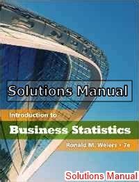 Read Online Solutions For Business Statistics Weiers 7Th Edition 