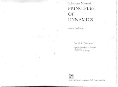 Read Solutions Manual Advanced Dynamics 