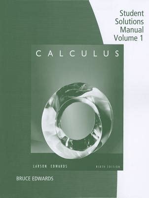 Read Solutions Manual Calculus 9Th Edition Larson Edwards 