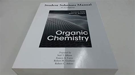 Read Solutions Manual For Organic Chemistry By Carey Francis Published By Mcgraw Hill Scienceengineeringmath 9Th Ninth Edition 2013 Paperback 