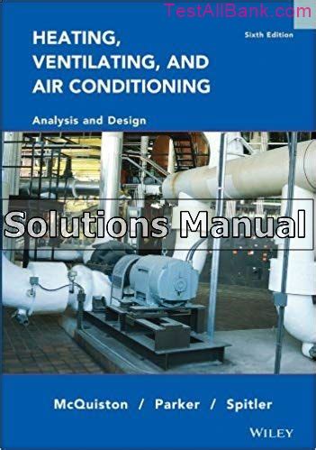 Download Solutions Manual Heating Ventilating And Air Conditioning Third Edition 